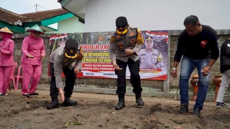 Dukung Program Asta Cita, Polres Pacitan Gelorakan Swasembada Pangan